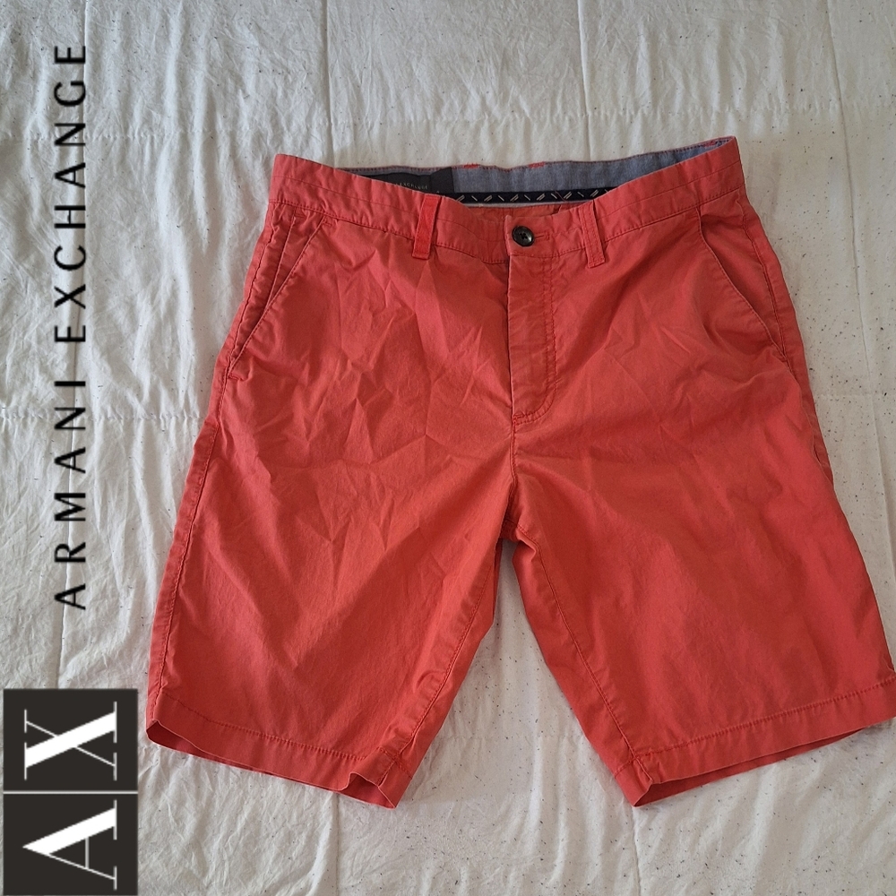 Armani Exchange A|X Men's Flat Front Chino Shorts- Size 32